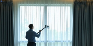 Commercial drapes cleaning service gailes hotels offices